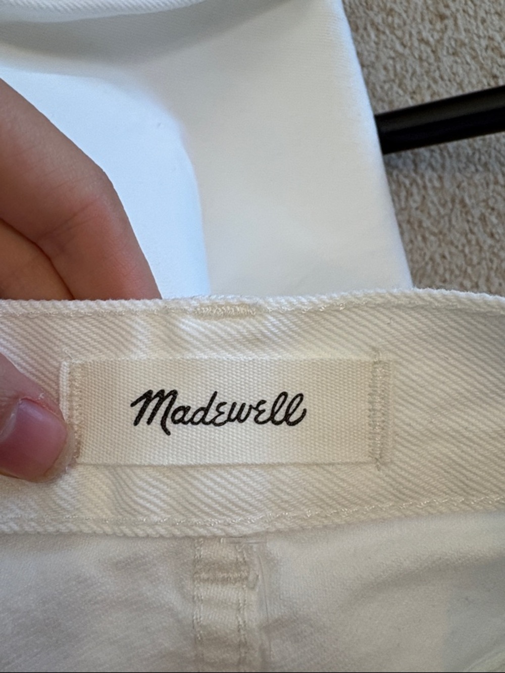 NWT - Madewell Cleo Straight Jean - White - Picture 10 of 13